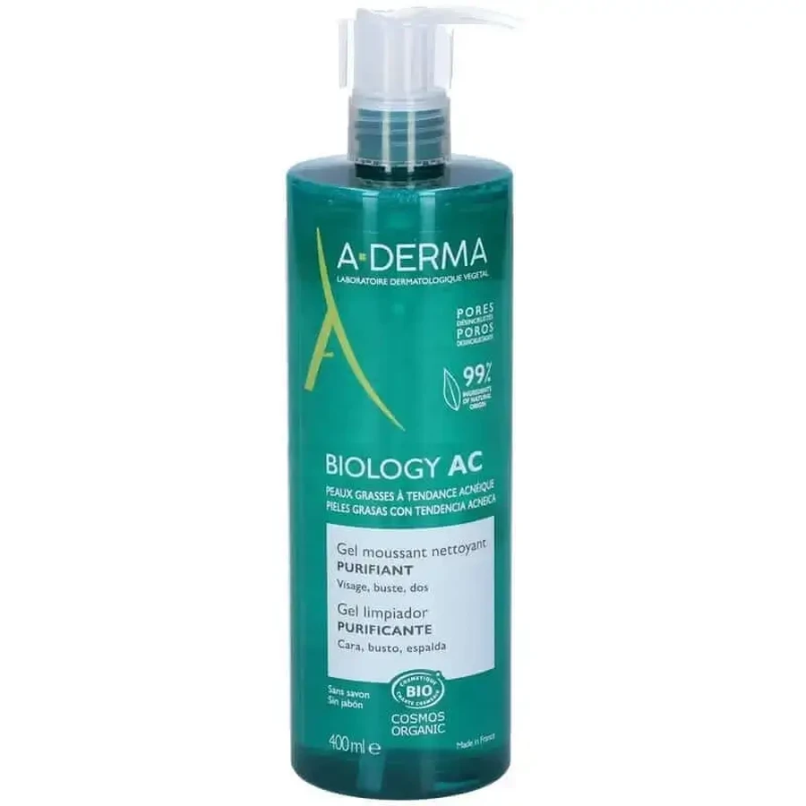 A-Derma Biology Ac Purifying Foaming Cleansing Gel, 400 мл: цены и характеристики
