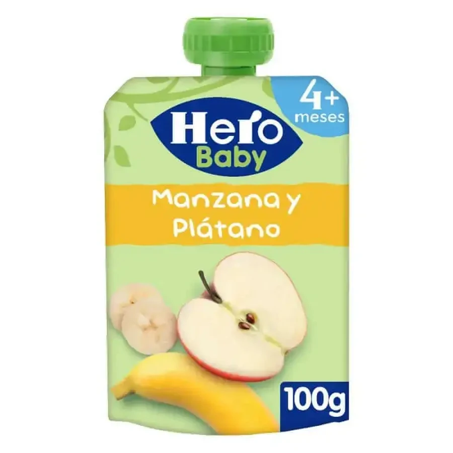 Hero Baby Яблуко та банан у пакетиках 100 г: ціни та характеристики