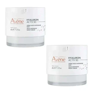 Ночной крем Avene Eau Thermale Hyaluron Activ B3, упаковка 2 x 40 мл