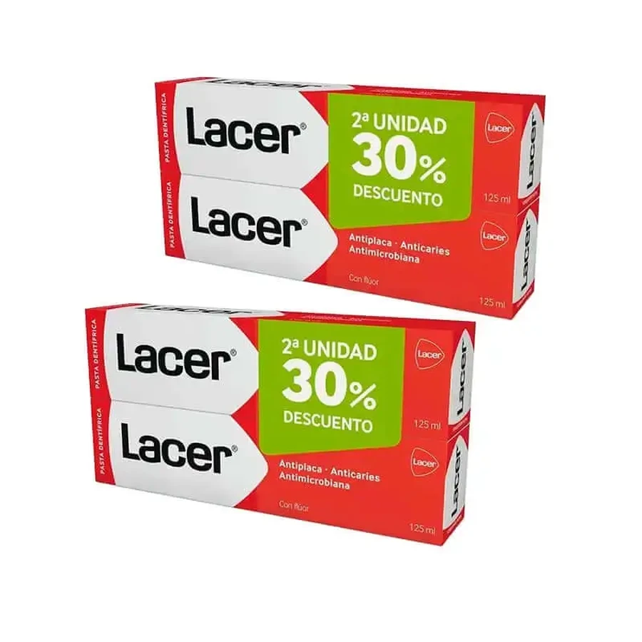 Lacer Зубная паста, 4 x 125 мл: цены и характеристики