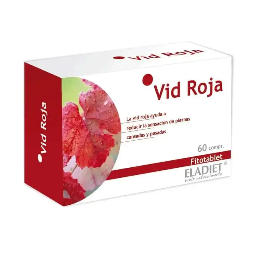 Фитотаблетки Eladiet Red Vine, 60 таблеток: цены и характеристики