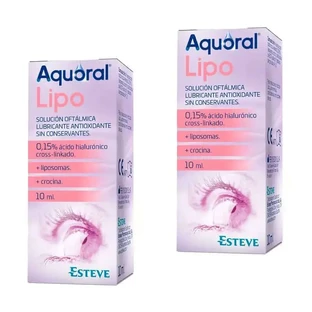 Краплі очні Aquoral Lipo Pack, 2 х 10 мл
