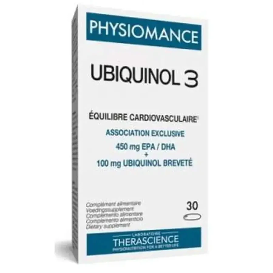 Therascience Physiomance Ubiquinol 3 30 капсул: ціни та характеристики
