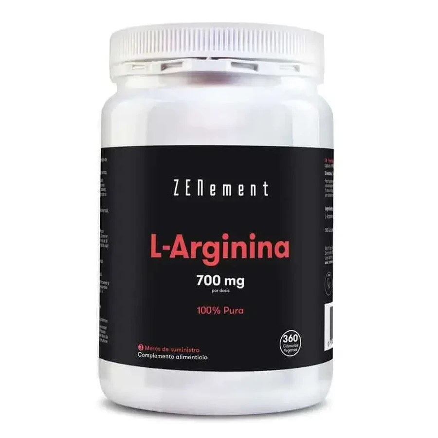 Zenement L-аргінін 700 мг, 360 вегетаріанських капсул: ціни та характеристики