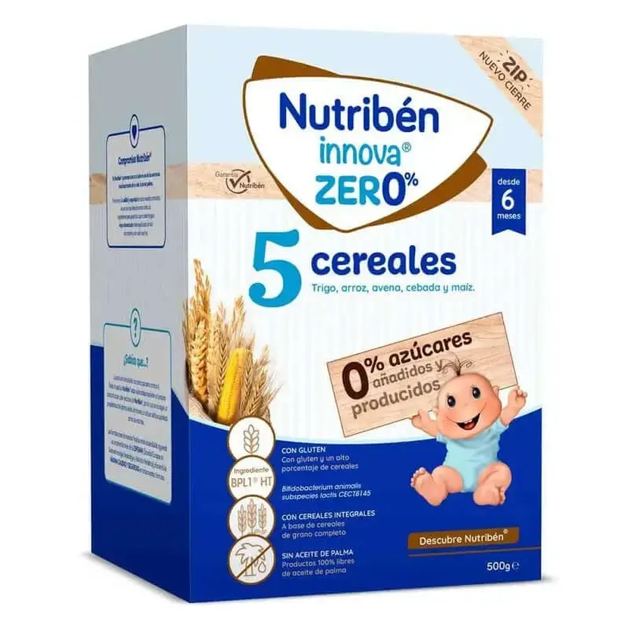 Nutriben Innova Zero% 5 злаків, 500 г: ціни та характеристики