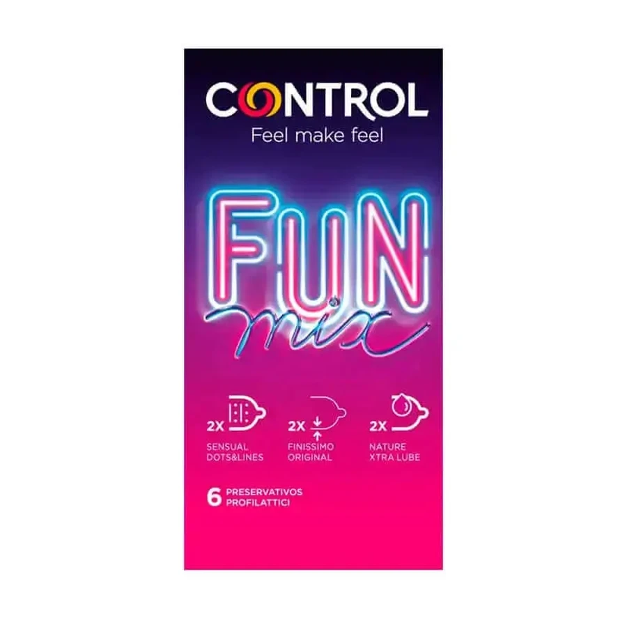 Control Condom Fun Mix, 6 презервативов в ассортименте: цены и характеристики