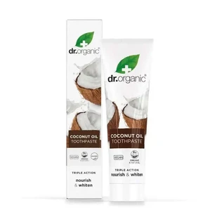 Dr.Organic Зубна паста з кокосовою олією потрійної дії, 100 мл