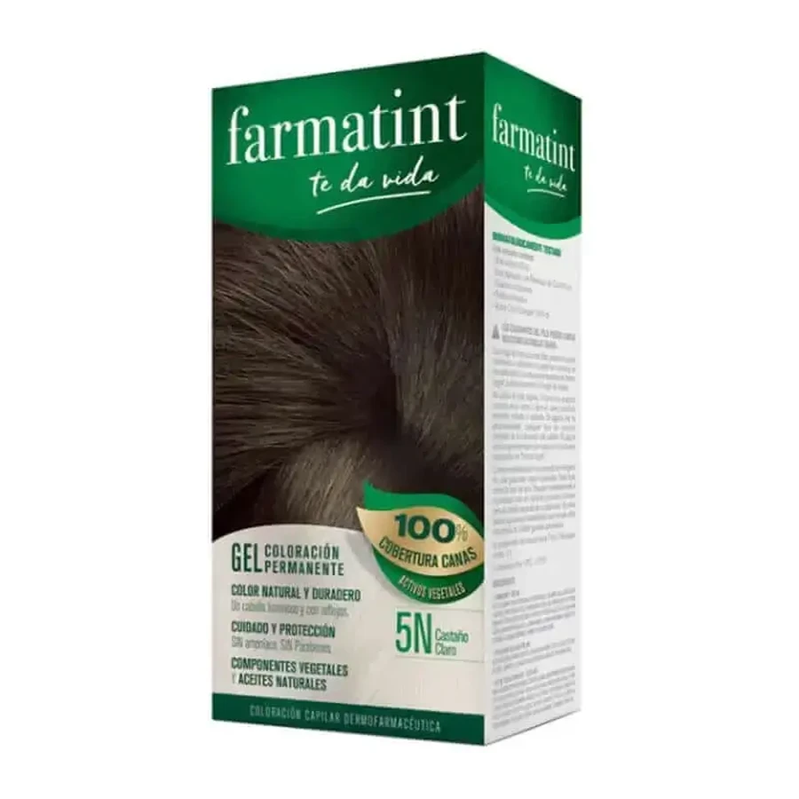 Гель для перманентного фарбування Farmatint 5N світло-коричневий: ціни та характеристики