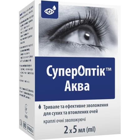 Краплі Супероптік Аква очні флакон 5 мл, №2: ціни та характеристики