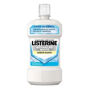 Listerine Полоскание для рта, улучшенное отбеливание, без спирта, мягкая мята, 500 мл