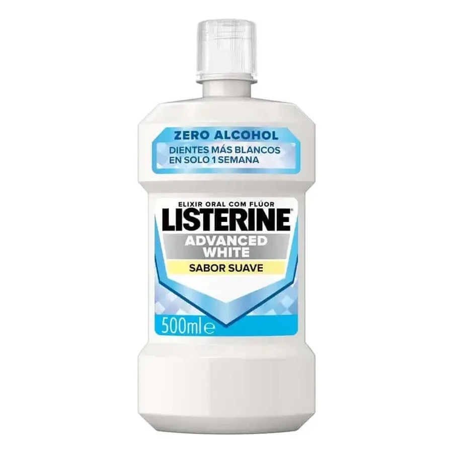 Listerine Полоскание для рта, улучшенное отбеливание, без спирта, мягкая мята, 500 мл: цены и характеристики