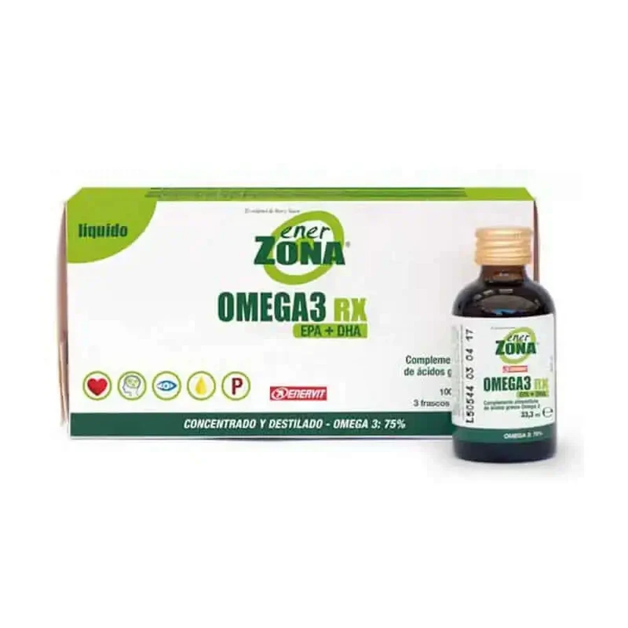 Enerzona Omega 3 Rx жидкость 3 флакона x 33,3 мл: цены и характеристики