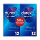 Durex Natural Plus 2 единицы 50%, 24 единицы