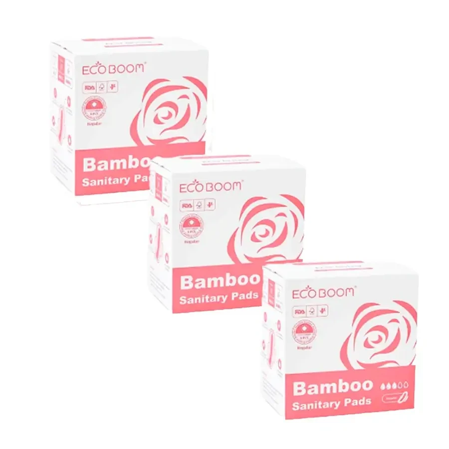 Eco Boom Pack Pads - Високопоглинаючі денні пакети - звичайні, 3 x 8 шт.: ціни та характеристики