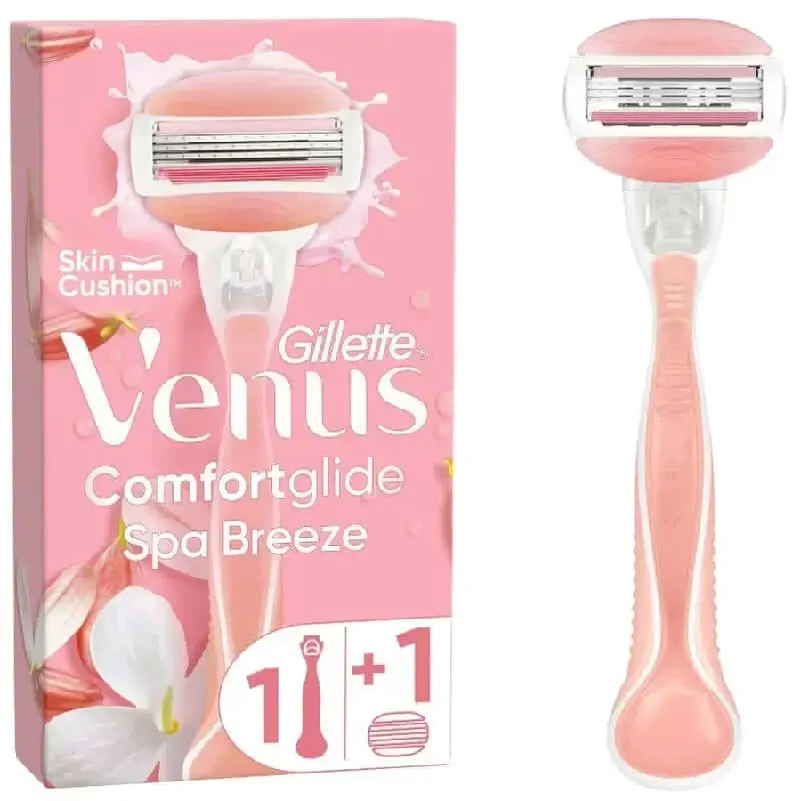 Gillette Venus Venus Venus Venus Comfortglide Spa Breeze, 1 ручка + 1 заправка: ціни та характеристики