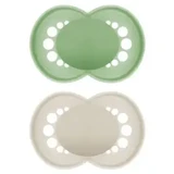 MAM Original Silicone Soother +6M Green/Neutral 2u