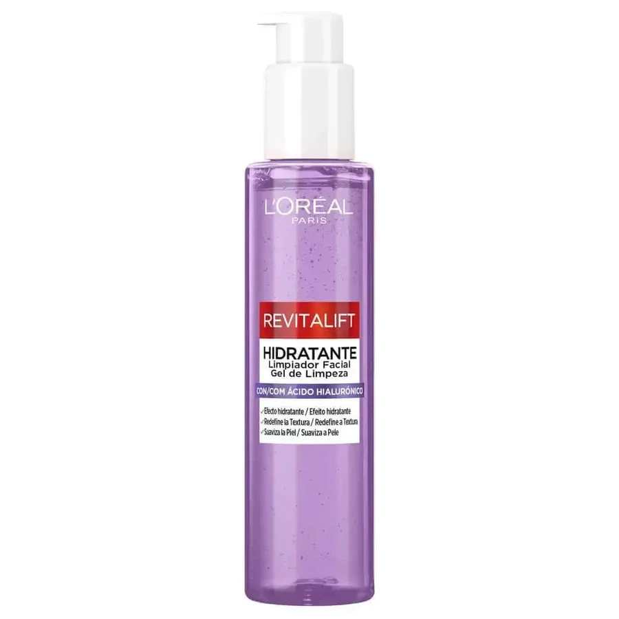L'Oréal Paris Skincare Ревіталіфт Очищуючий засіб для обличчя з гіалуроновою кислотою, 150 мл: ціни та характеристики