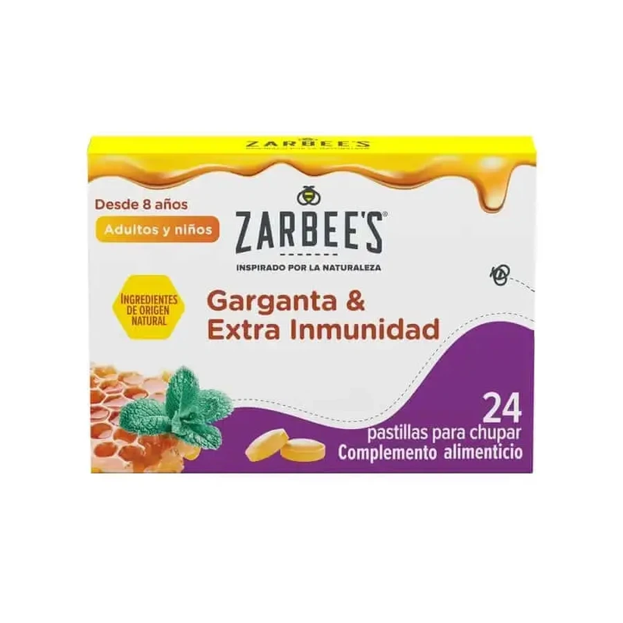 Zarbee's Throat & Immunity 24 Lozenges с медом, перечной мятой, цинком и витамином D: цены и характеристики