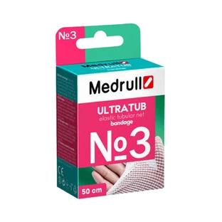 Бинт медичний сітчатий еластичний medrull ultratub № 3, 2,3 см х 50 см