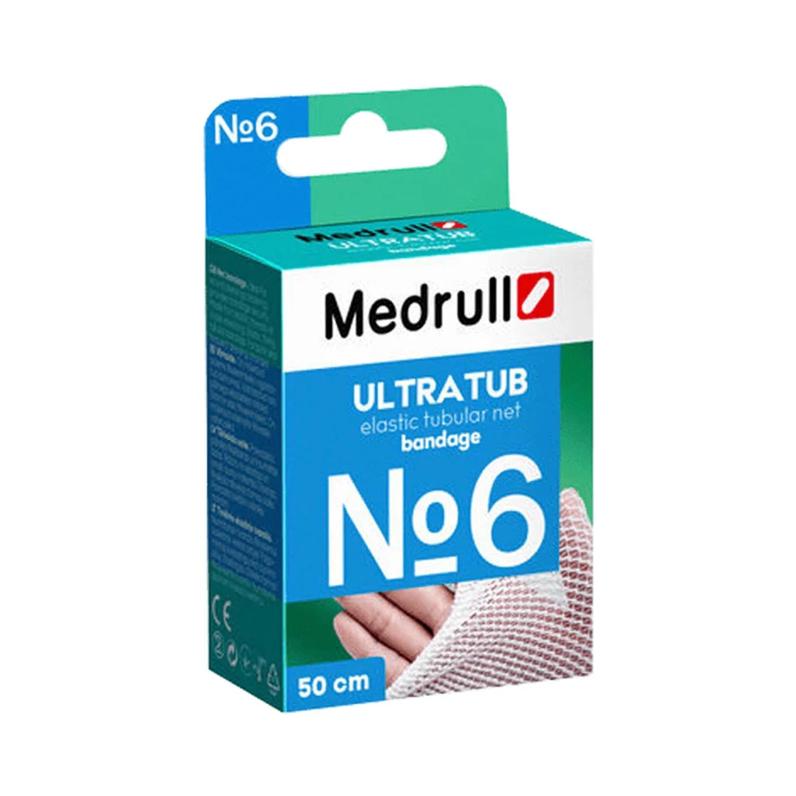 Бинт медицинский сетчатый эластичный medrull ultratub № 6, 5,8 см х 50 см: цены и характеристики