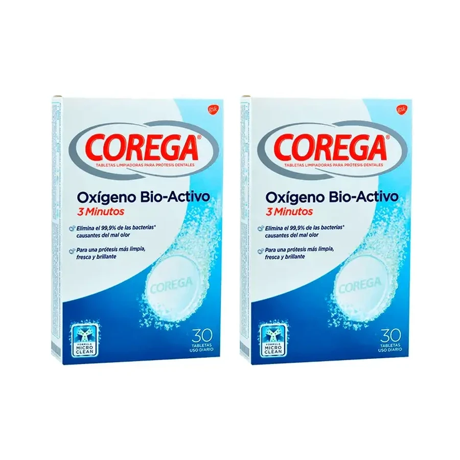 Corega Duplo Total Action Denture Cleaning, 2 x 30 таблеток: цены и характеристики