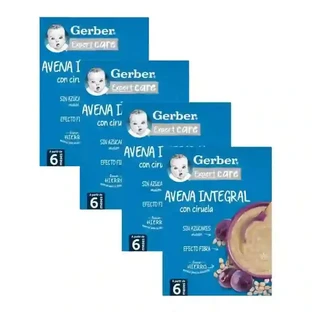 Gerber Каша с овсянкой и сливами, 4X250 гр