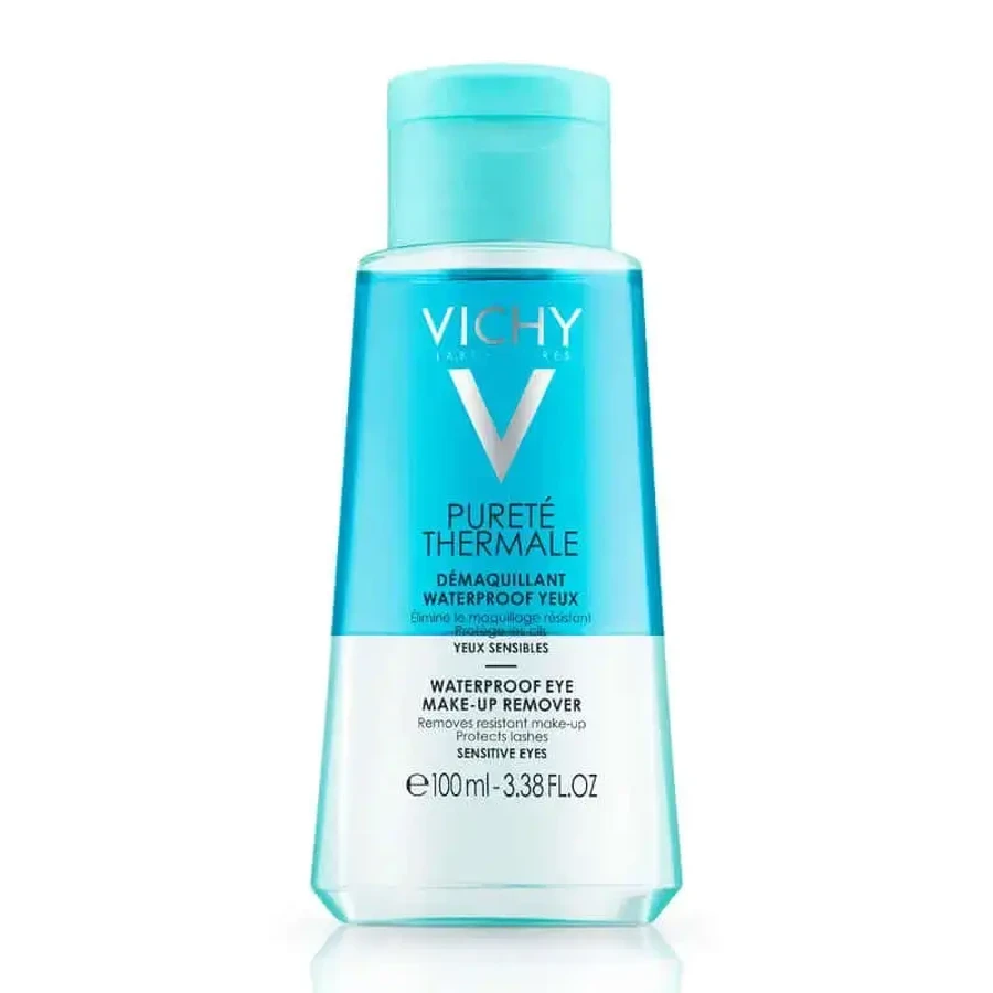 Водостійка рідина для зняття макіяжу з очей Vichy Pureté Thermale 100 мл: ціни та характеристики