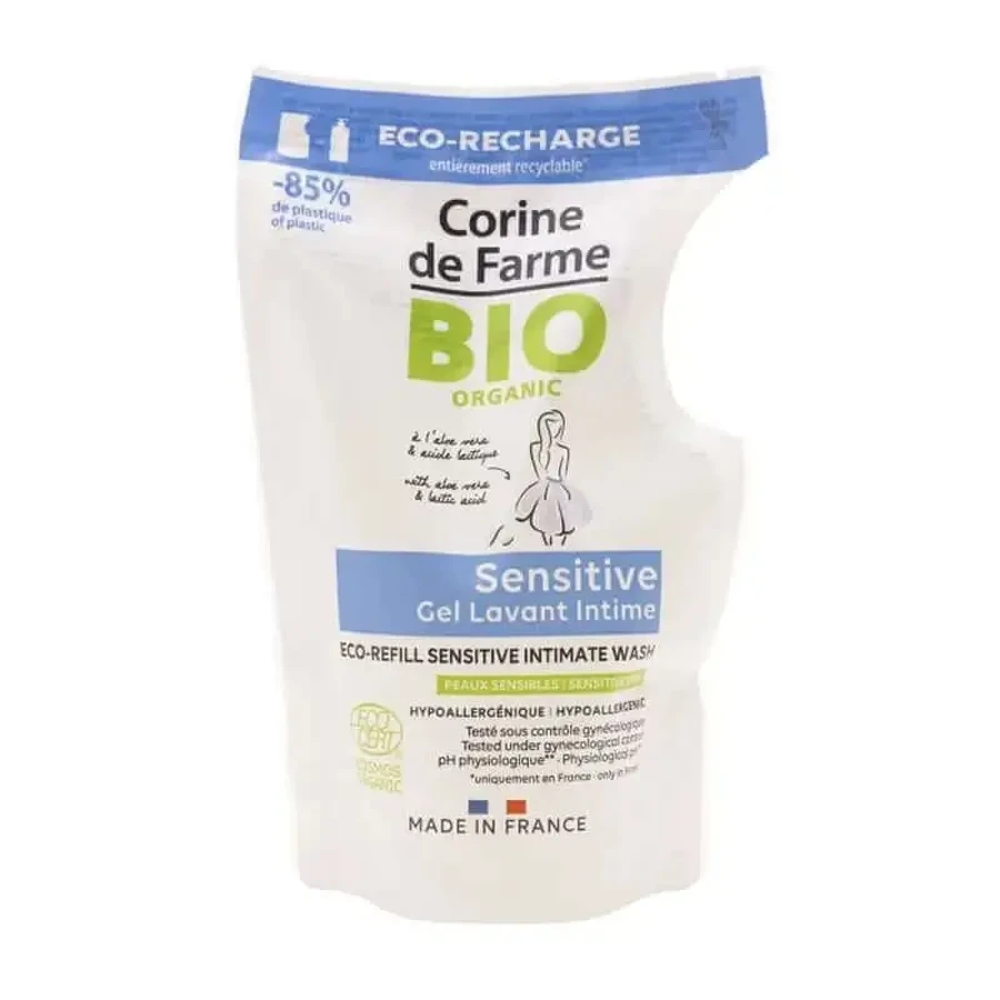 Corine De Farme Doypack Sensitive Intimate Hygiene Gel Organic Refill, 250 мл: цены и характеристики