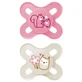 MAM Original Start Silicone Soother 0-2M Pink/Grey 2u