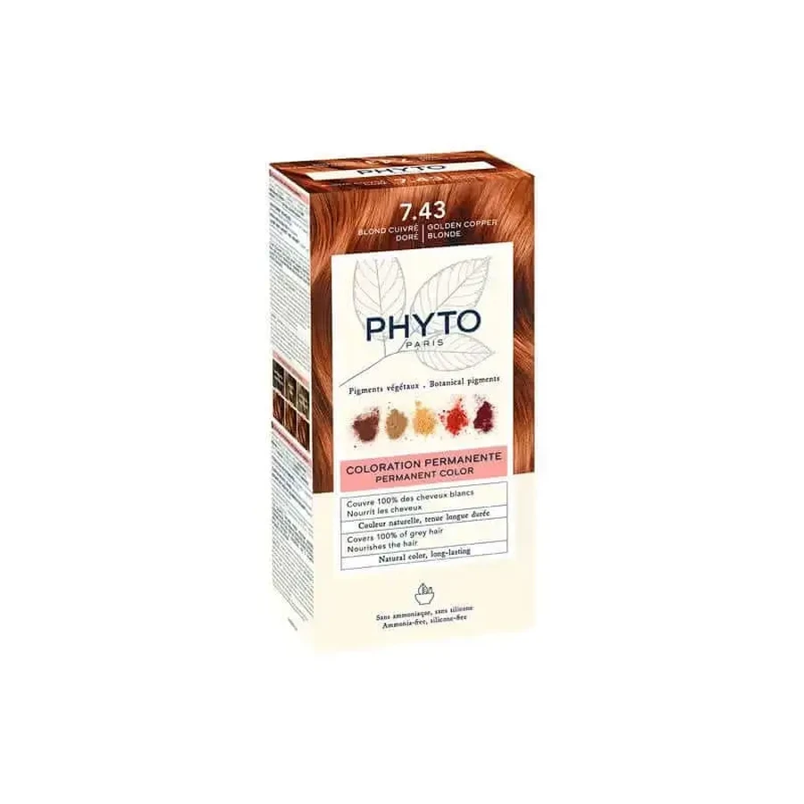 Phyto Colour 7.43 Золотисто-мідний блондин: ціни та характеристики