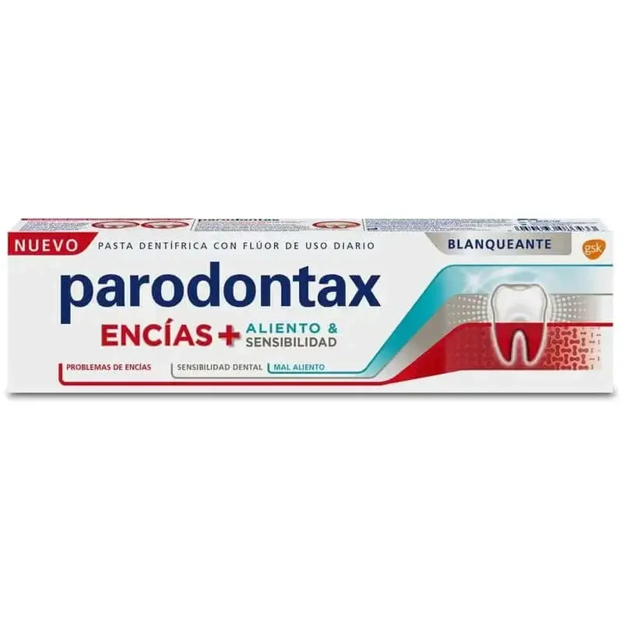 Parodontax Відбілювач для ясен + Відбілювання дихання та чутливості 75мл: ціни та характеристики