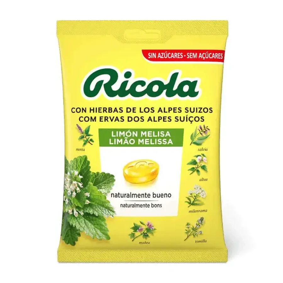 Цукерки без цукру Ricola Лимон 70 г у пакетику: ціни та характеристики