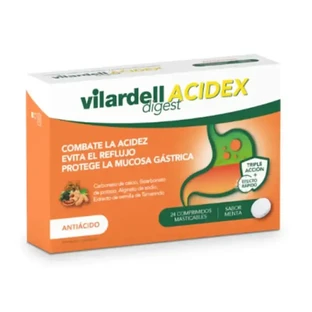 Vilardell Digest Acidex 24 жувальні таблетки М'ята перцева