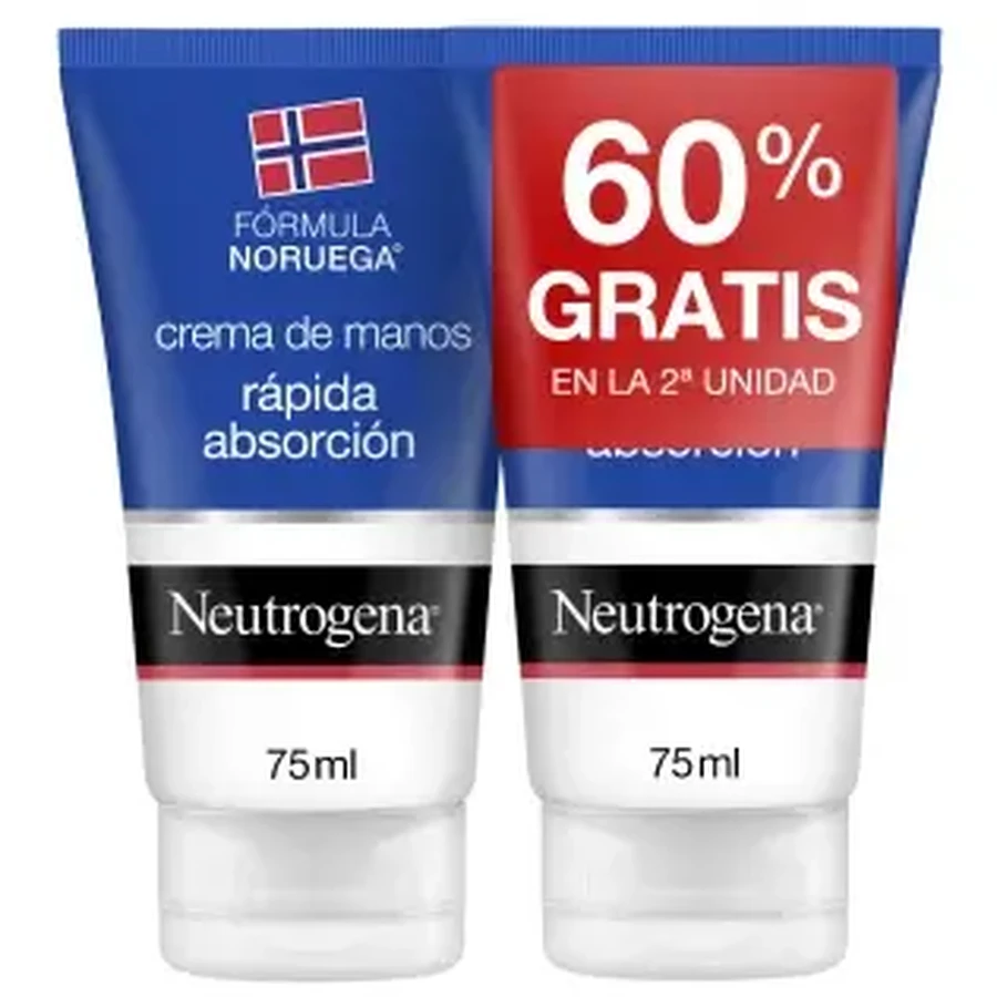 Neutrogena DUPLO Быстрое впитывание для рук, 2 x 75 мл: цены и характеристики