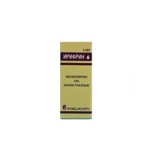 Ірифрин крап. оч. 10 % фл.-крапельн. пластик. 5 мл