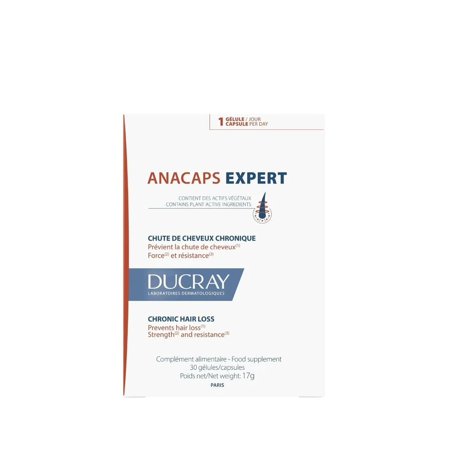 Ducray Anacaps Expert Hair Loss Supplement, 30 капсул: цены и характеристики