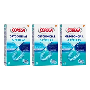 Ортопедичні шини Corega Triplo, 3 x 36 таблеток, 3 x 36 шт.