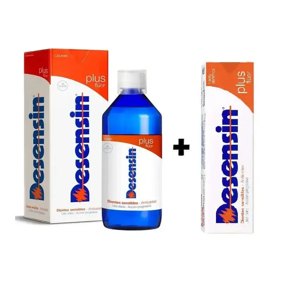 Desensin Plus Pack Fluor Paste 75 мл + ополаскиватель для рта 500 мл: цены и характеристики