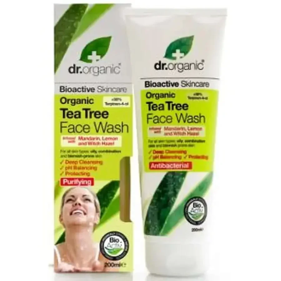 Очищающее средство для жирной кожи лица Dr.Organic Tea Tree, 200 мл: цены и характеристики