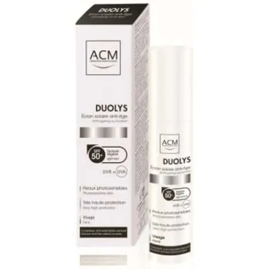 Acm Laboratoires Duolys Антивіковий сонцезахисний крем Spf 50+ 50 мл: ціни та характеристики