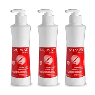 Lactacyd Pharma TripleHygiene Лужний засіб для інтимної гігієни Ph8 3 x 250 мл