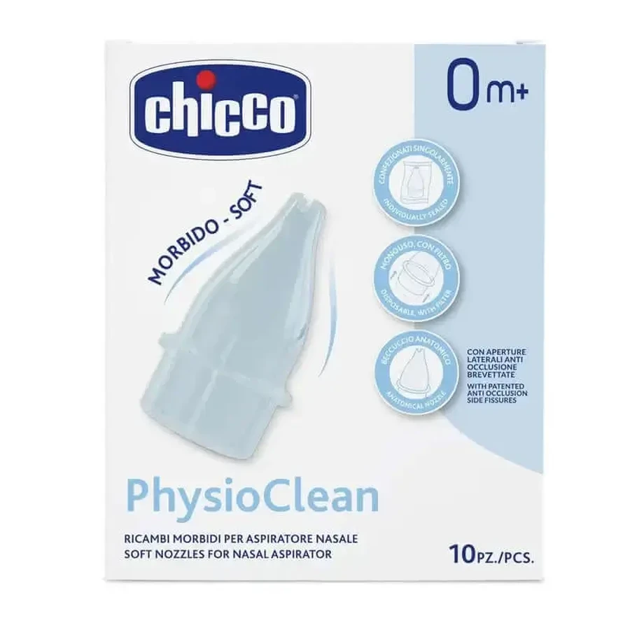 Назальний аспіратор Chicco Physioclean, змінні касети 10 шт.: ціни та характеристики