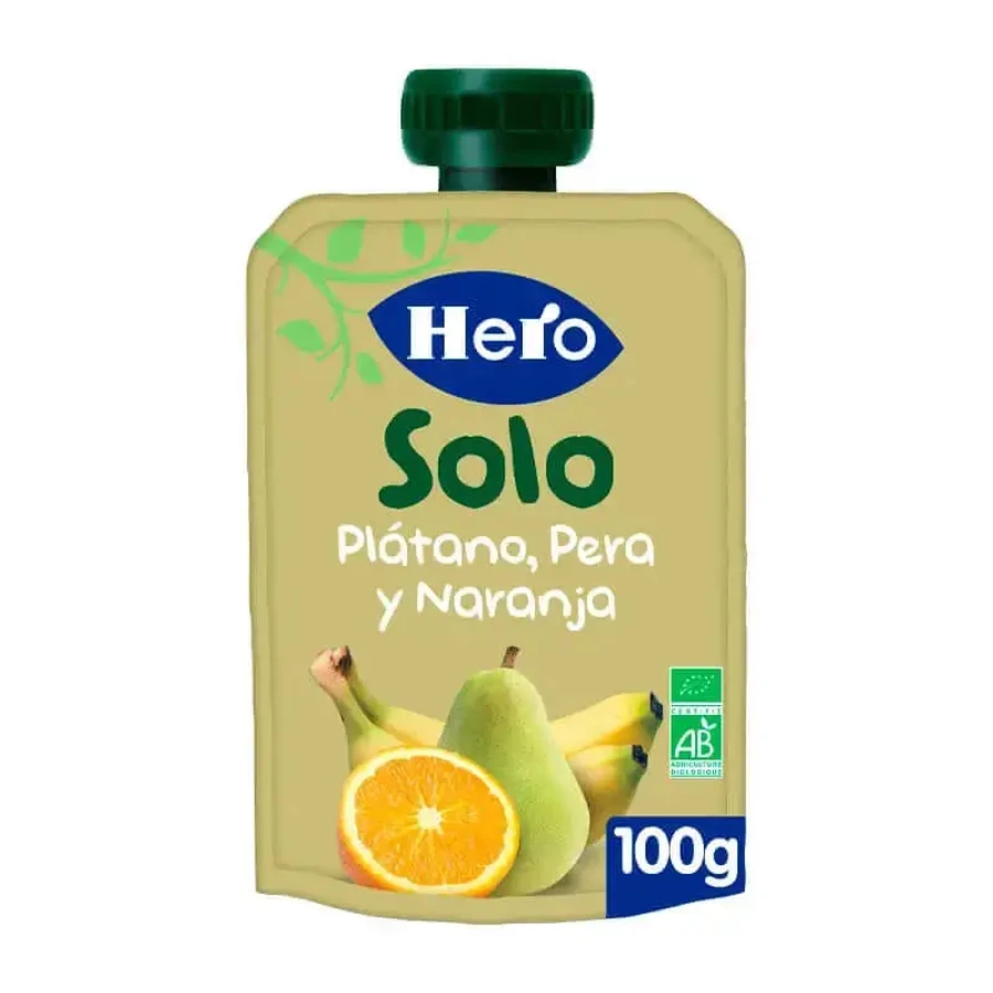 Hero Baby Eco Hero Solo Саше з бананами, грушами та апельсинами 100 г: ціни та характеристики
