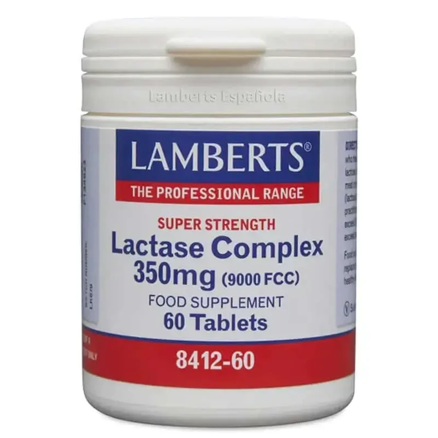 Лактазний комплекс Lamberts 350 мг, 60 капсул: ціни та характеристики
