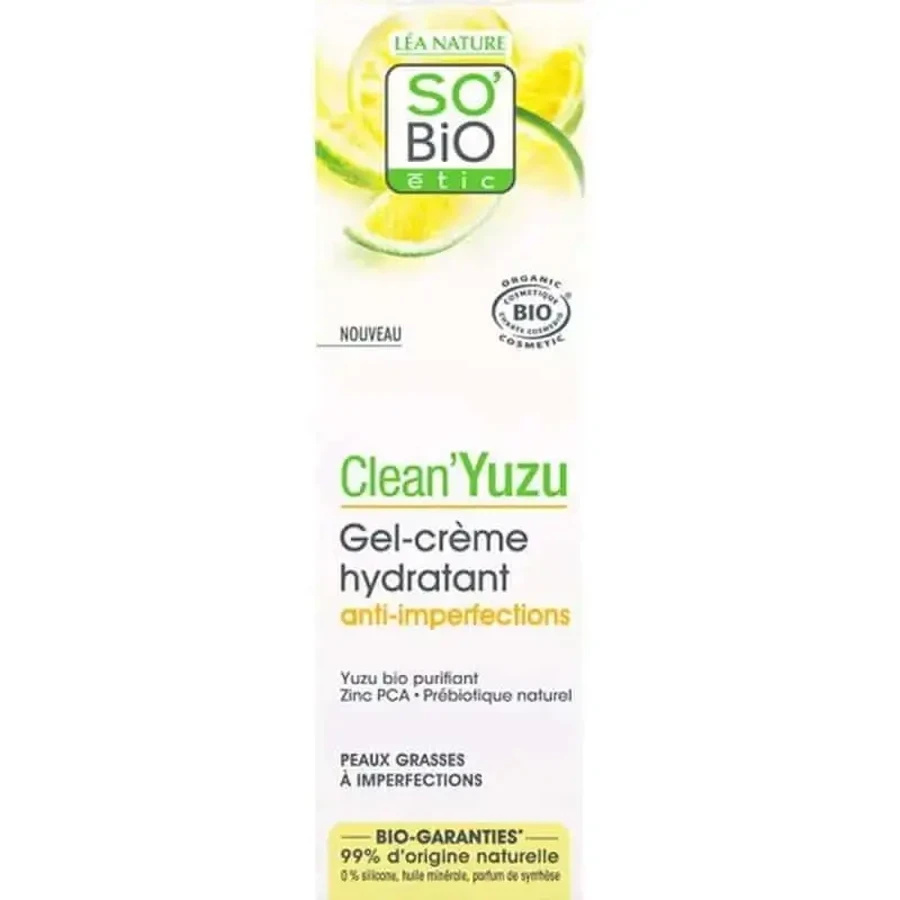 So'Bio Etic Clean Yuzu Anti Imperfec Увлажняющий гель-крем 50 мл: цены и характеристики