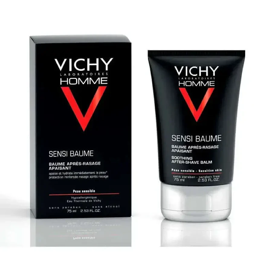 Vichy Homme Sensi-Baume Успокаивающий бальзам после бритья 75 мл: цены и характеристики