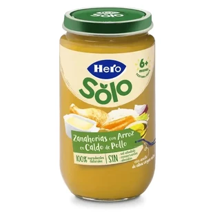 Hero Baby Морква з рисом на курячому бульйоні, 235г