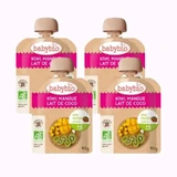 Babybio Пауч Киви Манго Кокос, упаковка 4 х 90 г