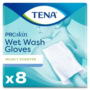 Перчатки влажные Tena Proskin, 8 шт.