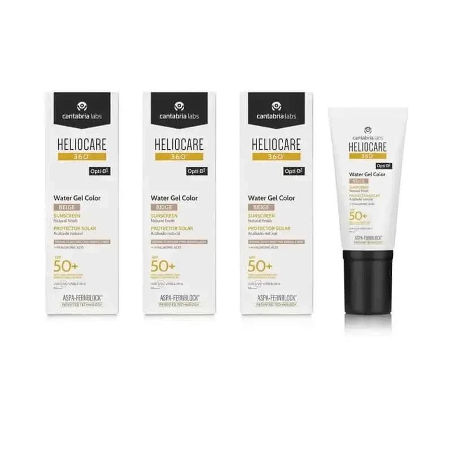 Heliocare 360º Colour Gel Water Beige Spf 50+, 3X50 Ml: цены и характеристики